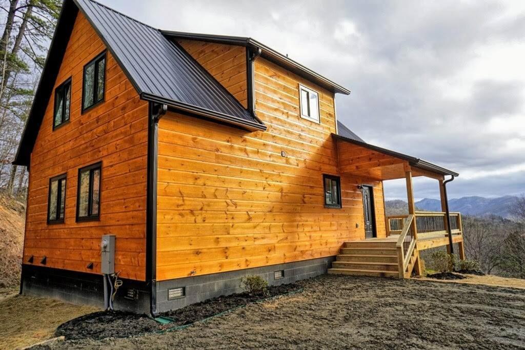 Peace Of Heaven ~ Modern Chic Cabin W/ Majestic Mountain Views Брайсон-Сити Экстерьер фото