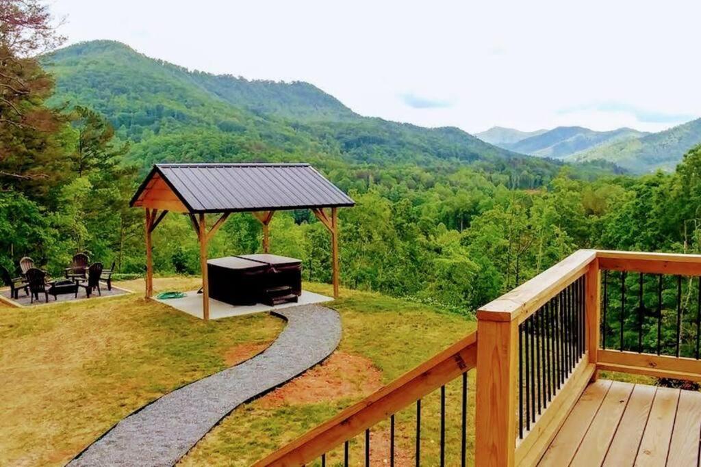 Peace Of Heaven ~ Modern Chic Cabin W/ Majestic Mountain Views Брайсон-Сити Экстерьер фото